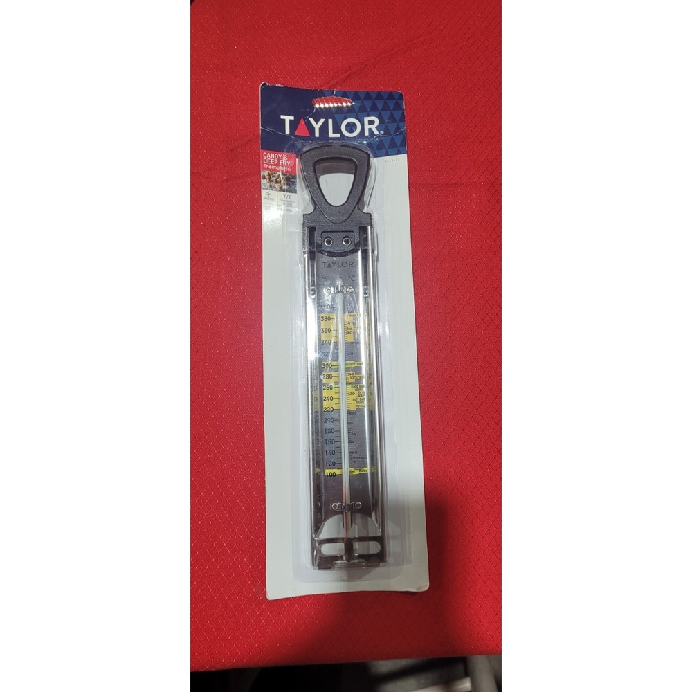 Taylor Candy/Deep Fry Thermometer, Temperature Guide Stainless Steel New 3511-21